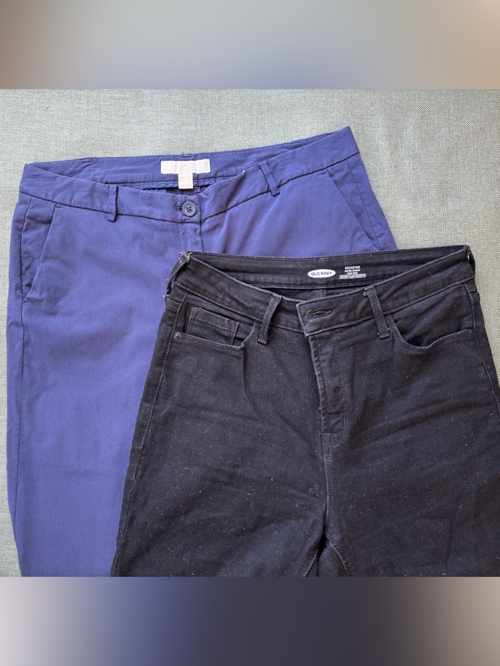 Michael Kors Royal Blue Pants & Old Navy Black Jeans Bundle